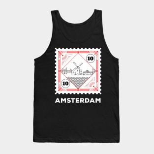 Amsterdam Stamp Design Tank Top